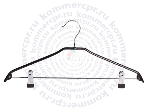 Вешалка-плечики с перекладиной и прищепками для брюк и юбок WL143B 