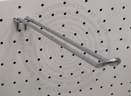 Крючок двойной для перфорированных панелей, L=300 mm, d=5mm S006