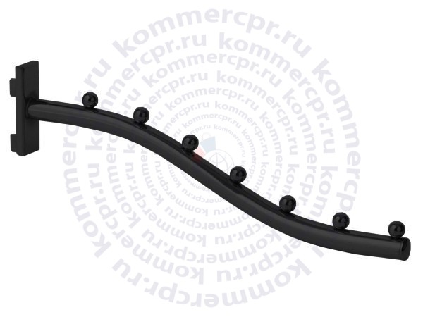 Кронштейн черный на профиль с 7-ю шариками MB-228501