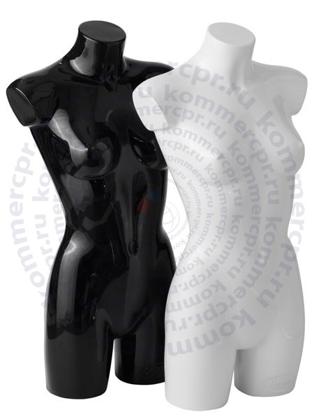 Торс женский глянцевый (белый,черный) Т-411 Gloss Beauty