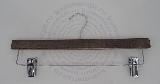 Вешалка деревянная с клипсами LIS-36RU