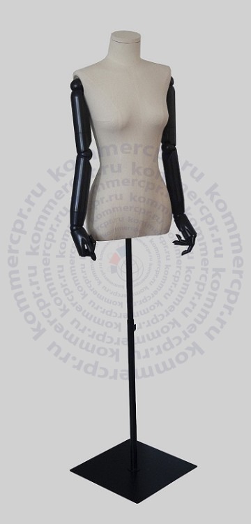 Манекен портновский-демонстрационный женский с шарнирными руками (руки пластик) A-4 