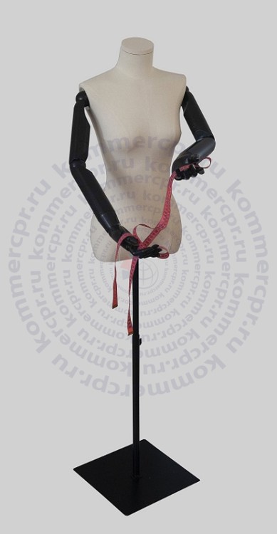 Манекен портновский-демонстрационный женский с шарнирными руками (руки пластик) A-4 