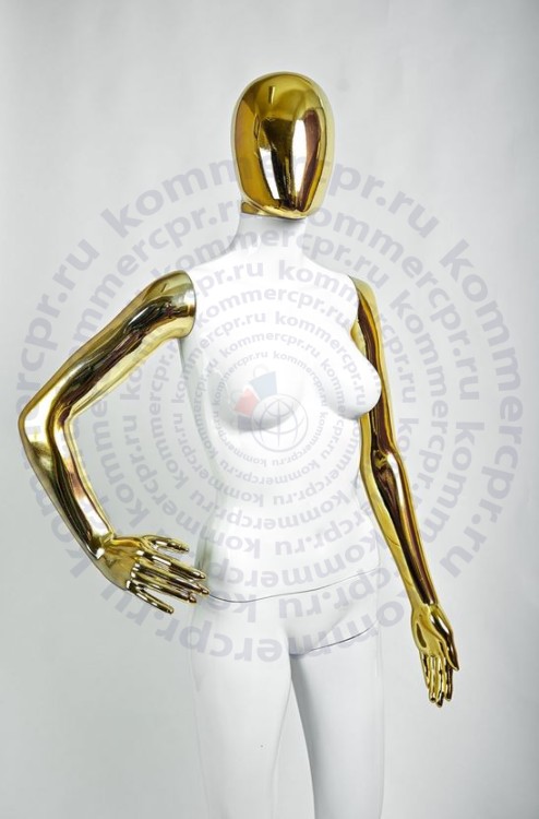 Манекен женский матовый без лица (комбинированный) FGS-03RU.COMBINED