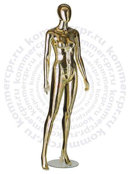 Манекен женский стилизованный M-3007(gold/silver)