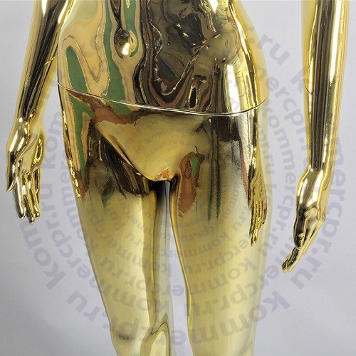 Манекен женский стилизованный golden/silver gloss 180/96/63/94 FE-25