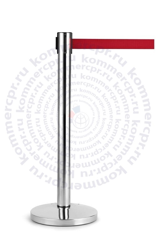 Столбик с красной вытяжной лентой L=2500 мм SWR-50-2,5M
